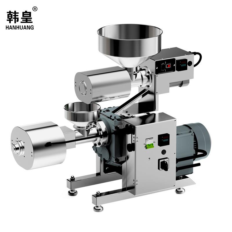 韩皇新款碎料控料商用榨油机SKR50W花生芝麻榨油机