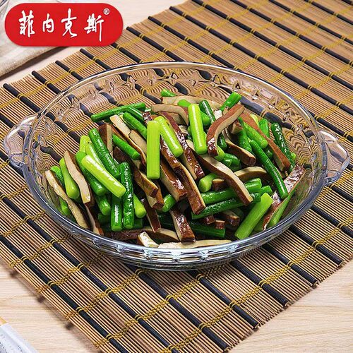 钢化玻璃盘烤盘披萨盘蒸鱼盘鲍鱼盘耐热餐盘子钢化烤箱盘