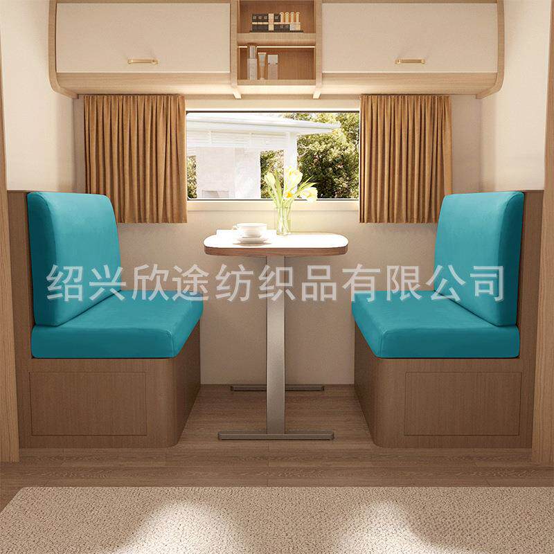 跨境弹力银狐绒沙发坐垫套-房车卡座套装