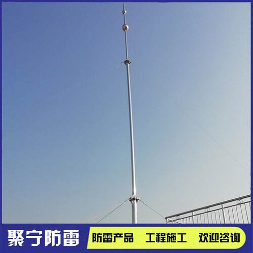 浙江厂房烟筒避雷带施工屋面避雷设施安装直击雷防护装置规范施工