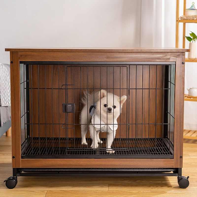 狗带泰基别墅厕所猫咪笼子狗窝犬狗屋迪柯木质围栏中小型室内栅栏