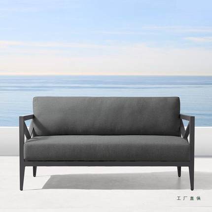 户外休闲沙发防晒光防别墅庭院阳房露天沙发02外铁艺休室闲水桌椅