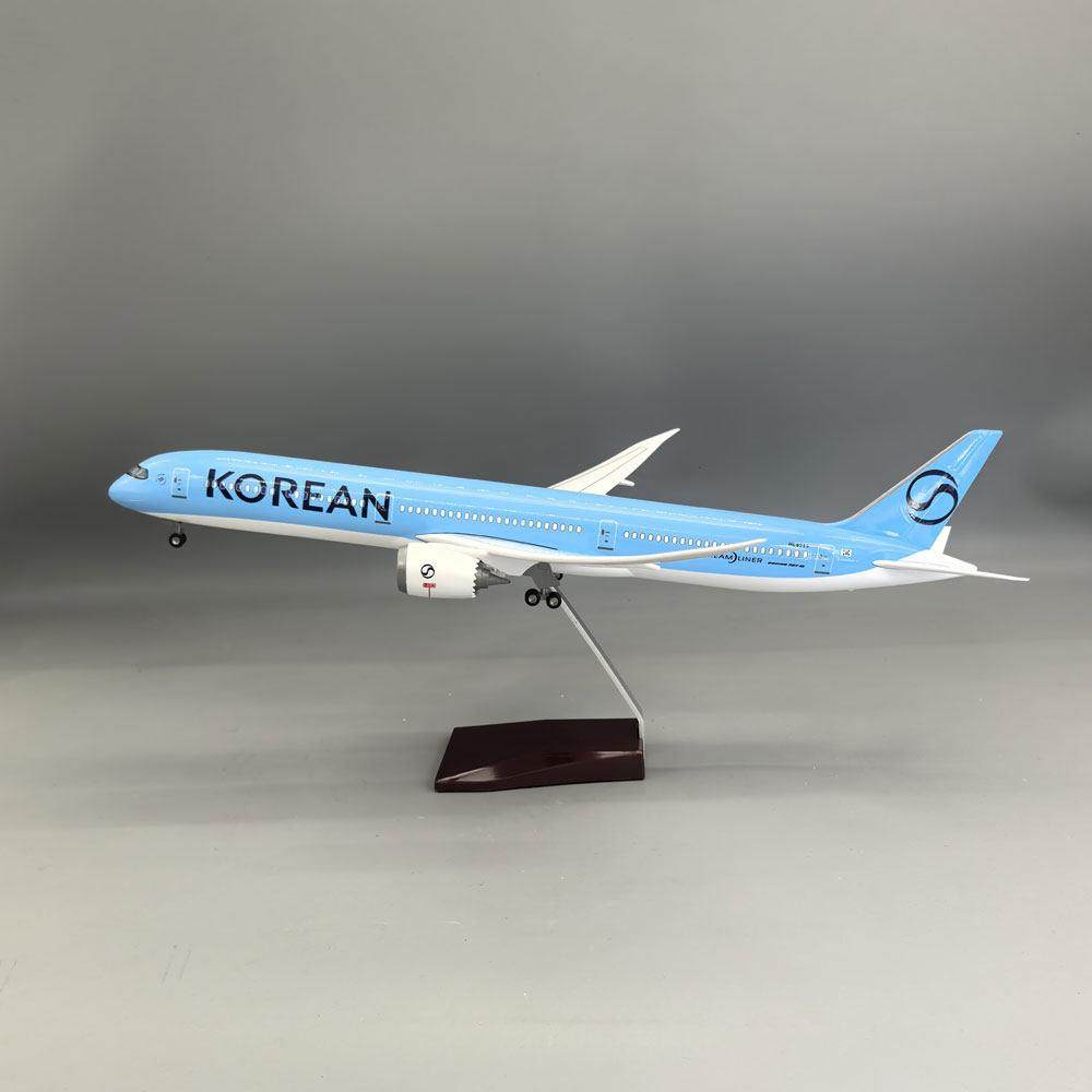 43cm韩国航空B787-10客机模型韩国787-10 新款静态模型B787摆件