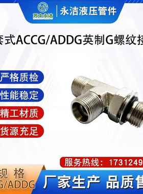 永华伊顿标准卡套式ACCG/ADDG英制G螺纹可调向三通接头