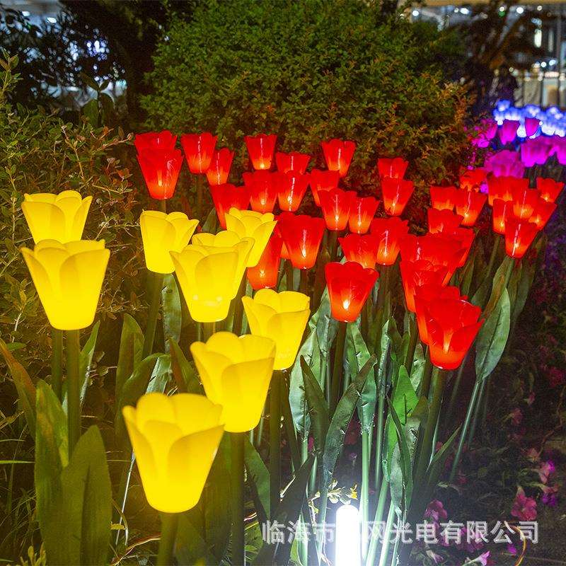 led郁金香灯仿真花灯装饰灯花束灯小夜灯绿植圣诞彩灯装饰灯