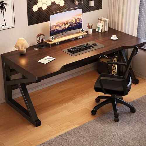 实木电脑桌卧室电竞桌台式书桌学生家用学习桌子简易工作台办公桌