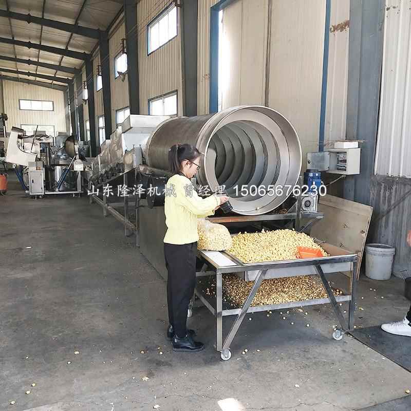 大型全自动圆形爆花流水米 线工用厂爆米花机 爆米花炒锅