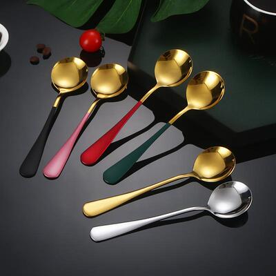Watermelon spoon, stainless steel spoon, Korean-style creati