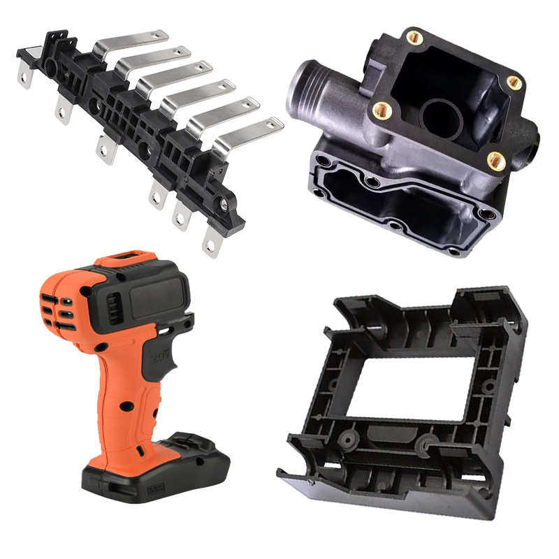 马驰科立式包胶模具厂嵌入注塑包胶充电铜排嵌入式注塑模具厂家