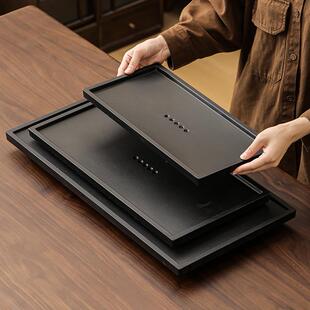 高颜值茶盘家用茶具托盘沥水小型轻奢现代干泡台小茶台蓄排水茶海