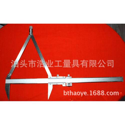 不锈钢划线卡尺0-150 200 250 300mm 分度值0.1 画圆弧划线段