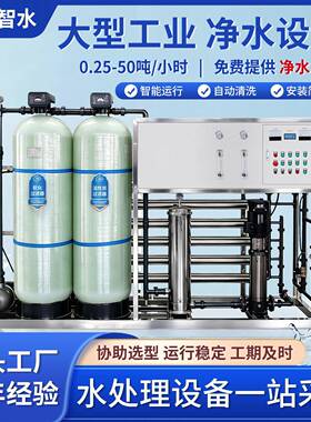 大型工业反渗透纯水设备地下水除杂净化大流量去离子全自动过滤器
