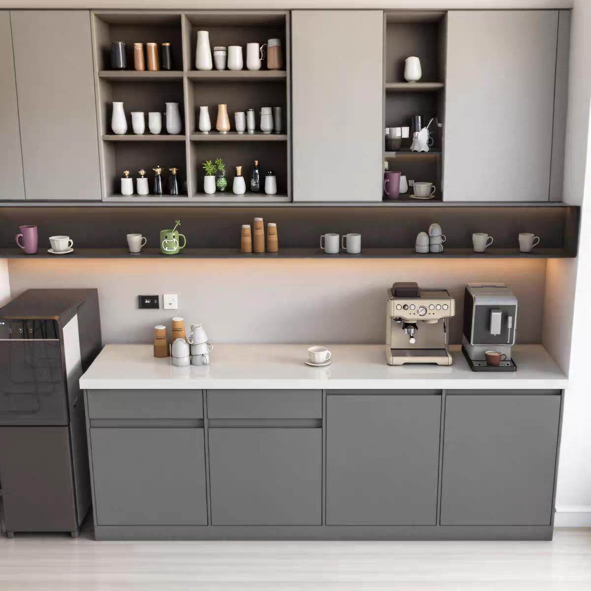 简约水吧台一体茶水柜靠墙柜休闲茶水间咖啡大理石吧台办公室切洗,商业/办公家具,收银台,淘宝优惠券,粉丝福利购,淘宝优惠卷