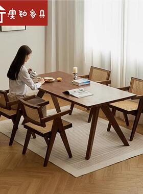 铂北欧木户餐桌澳椅小型家用饭桌餐厅桌WY231114子椅子客厅长方形