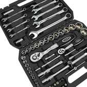 棘轮扳手汽车修套筒组合工具箱套装 维修机件套套套筒82组