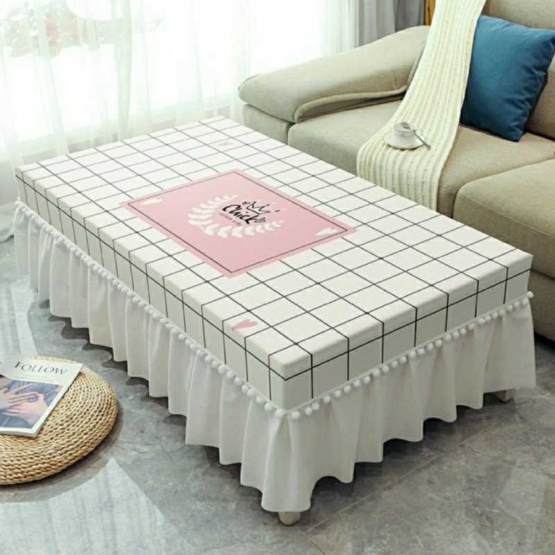 茶几罩简约桌布布艺长方形布餐桌垫台布书桌电视柜防尘罩套亚华庚