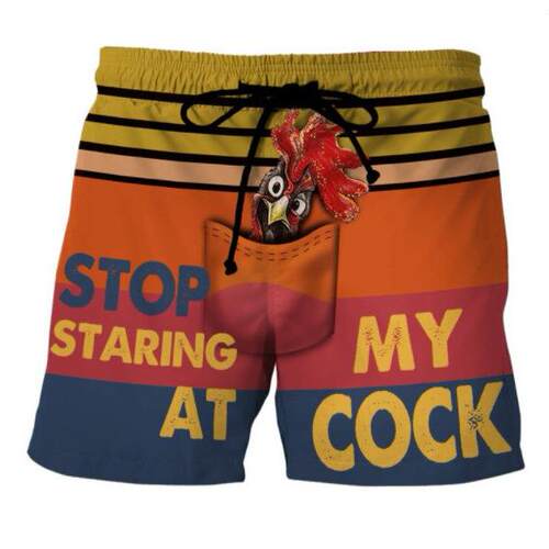 Beach pants, youthful and trendy letter cartoon shorts