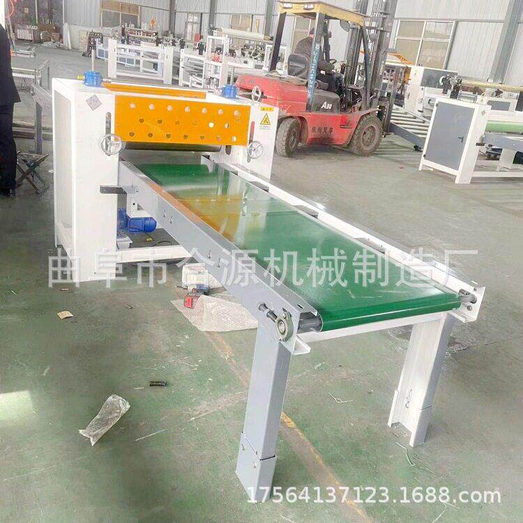 全自动移门型材木塑板在线冷热胶包覆机 板材多功能木板覆膜机