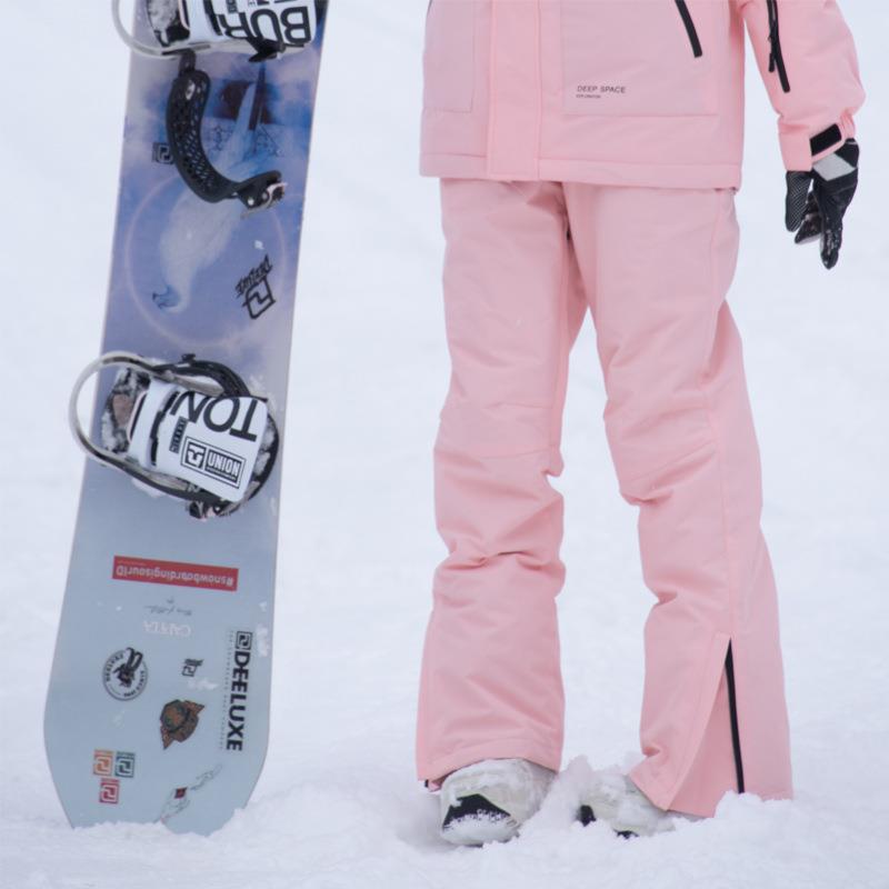 滑雪裤男女款保暖加厚单板双板滑雪裤加棉防水耐磨防寒背带雪裤