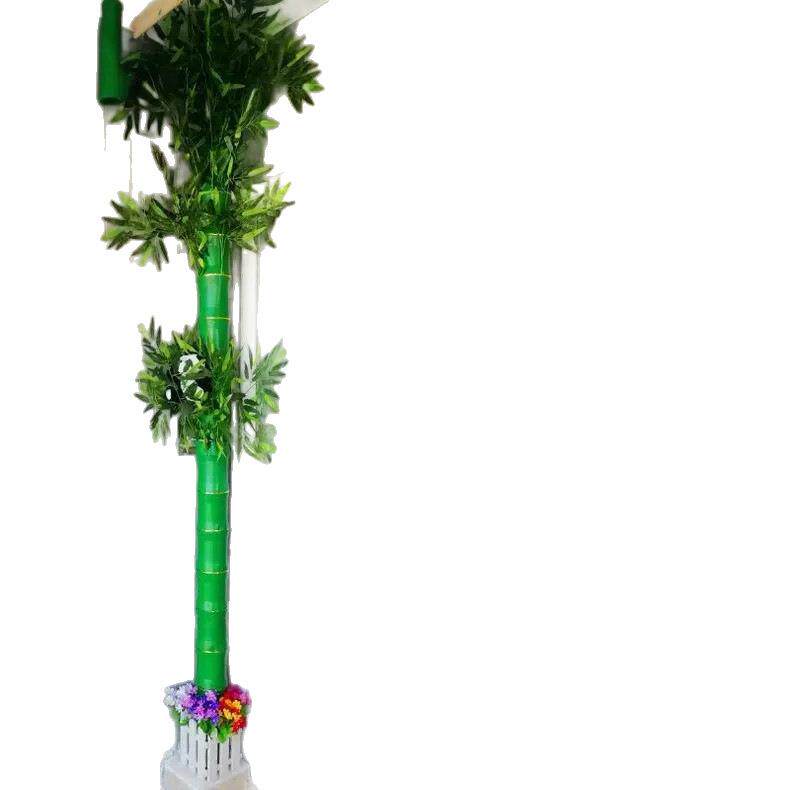 供应 管道装饰竹节竹子皮竹叶遮挡管道