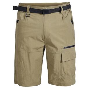Men's oversized stretch shorts with multiple pockets for