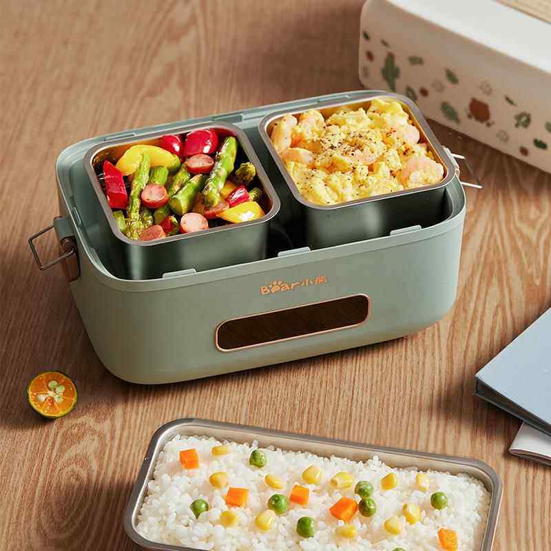 Bear/小熊电热饭盒双层1.5L插电式保温饭盒上班族便携DFH-B15Q1