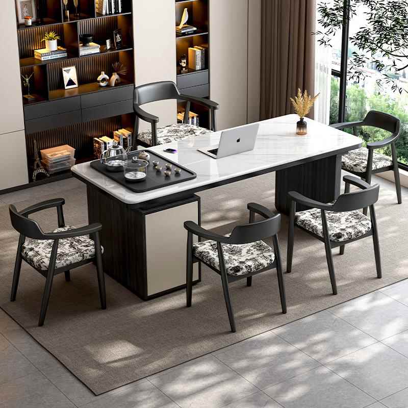 高档意式极岩板茶桌椅组合简现代用轻奢客厅家台阳小户型茶几简约