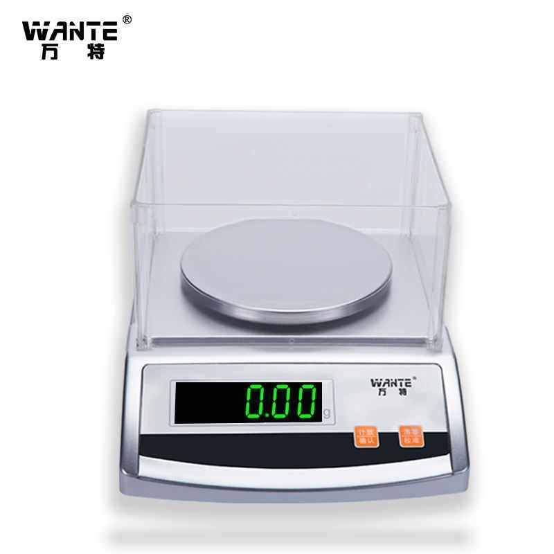 万特电子天平秤高精度分析克重0.001g实验室用秤0.01小型准称热卖