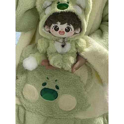 棉花娃娃衣服20cm嘟嘟喵睡衣爬爬服连体衣20厘米娃衣胖胖体正常体