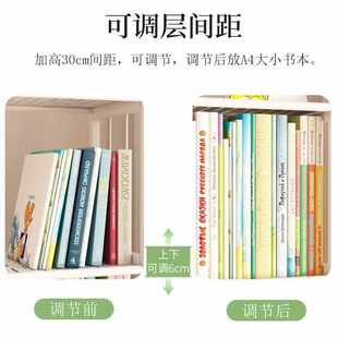 儿童落地书架多层自由组合可移动简易收纳客厅阅读铁艺角落置物架