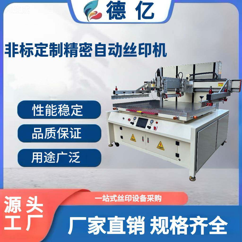 大型80/180型高精密平面丝网印刷机全电动伺服电机丝印机厂家