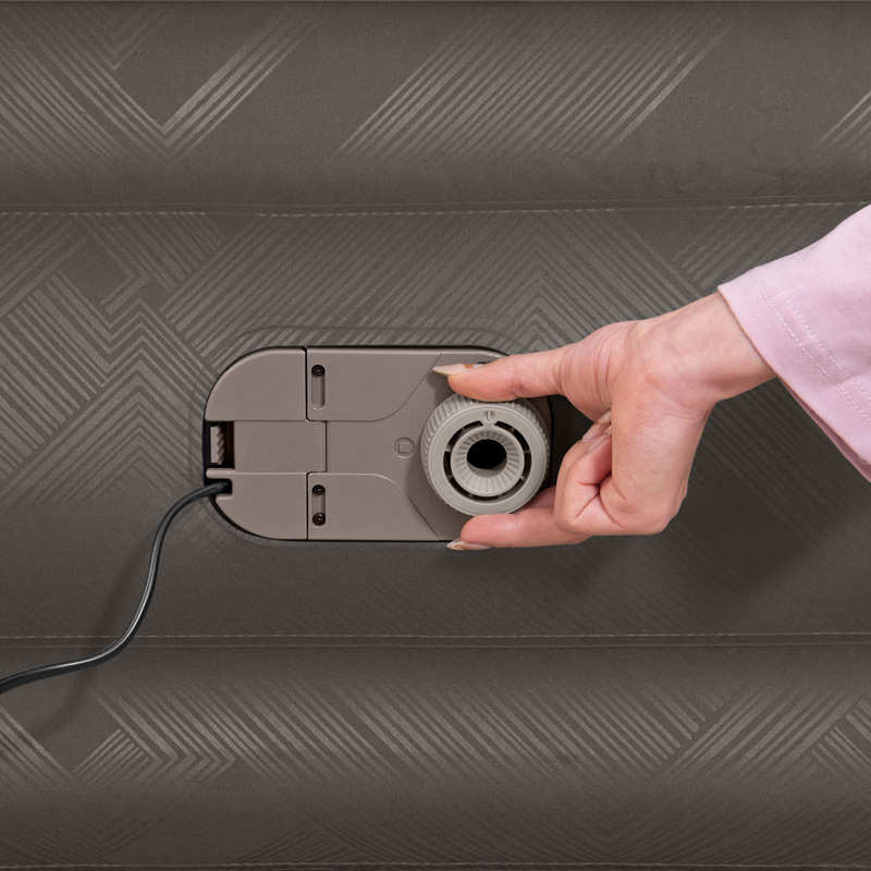 Bestway双人双层布面充气床欧规内置泵家用充气床加厚加高气垫床