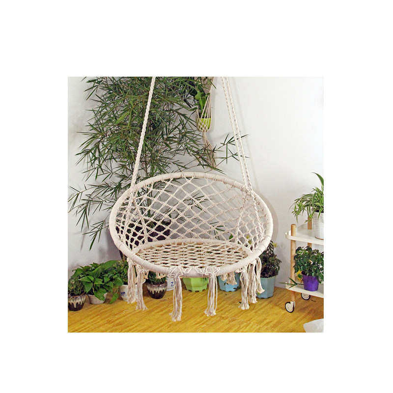 ins网状吊椅 北欧手工棉绳家用民宿儿童秋千室内装修阳台户外吊篮,运动/瑜伽/健身/球迷用品,游乐场设施,淘宝优惠券,粉丝福利购,淘宝优惠卷