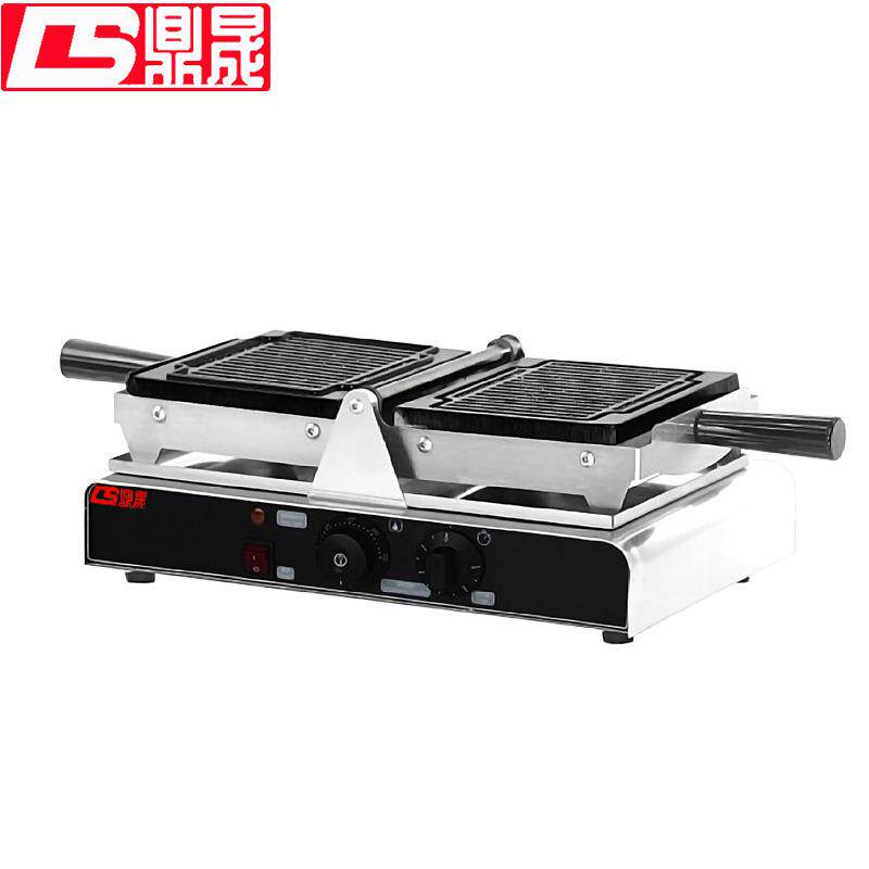商用翻转螺纹酥DS-2262饼干华夫机螺纹状烤饼机街头小吃设备