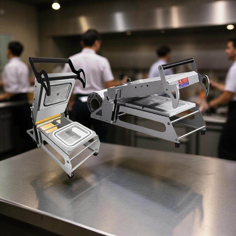迷你包装机小型台式手压封口机出口塑料盒封膜外卖打包盒封盒机压