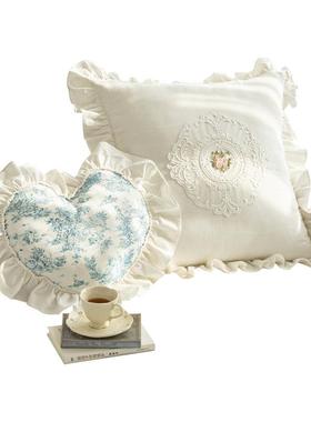 1VPR法沙发抱枕白色床头靠垫套客F768H798背靠垫大枕式头060厅x6