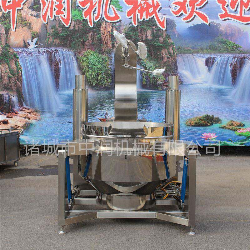 酱料工机器设备 螺蛳粉调酱料搅拌料炒制加 工搅拌加锅红油辣包酱