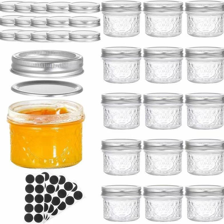 花胶奶冻分装瓶鱼胶瓶鱼子酱玻璃密封罐带盖食品罐头瓶果酱酸奶杯