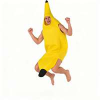 Halloween Banana Costume Kids Adult Funny Party Fruit Outfit thumbnail 3