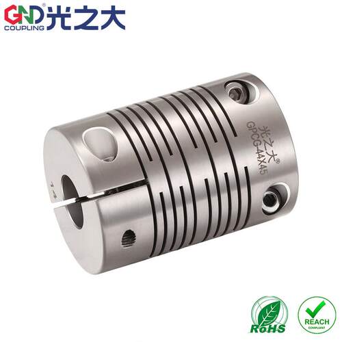 GND光之大传动不锈钢联轴器GPCG-34X35步进电机编码器平行线对切