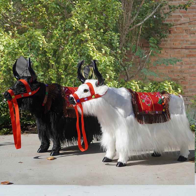 仿真牦牛动物模型景区展示道具商场展览玩偶摆件藏牦牛标本工艺品