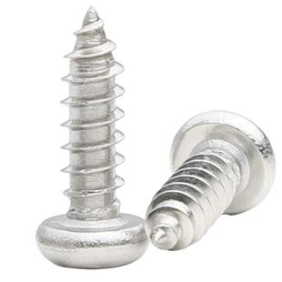 304不花FLX锈钢内梅自攻螺圆头带柱防盗自攻钉头自丝攻螺丝盘钉大