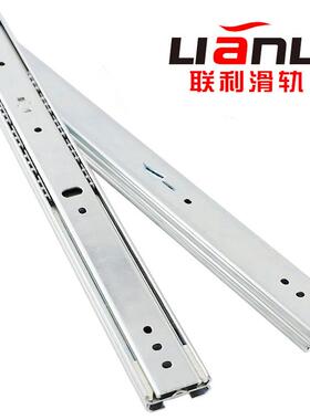 替换IDB01中载35系列三节式常开保持导轨互锁型SUS304不锈钢滑轨