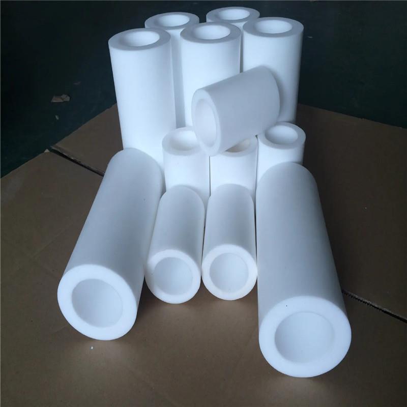 进口白色ptfe+gf15 铁氟龙加玻纤管 F4B聚四氟管GF30%棒加工定制