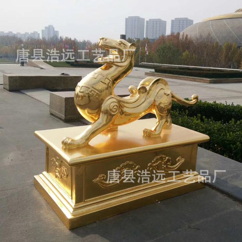 铸景观大型动物四大神兽雕像摆件 动物园仿真朱雀 青龙铜像雕塑