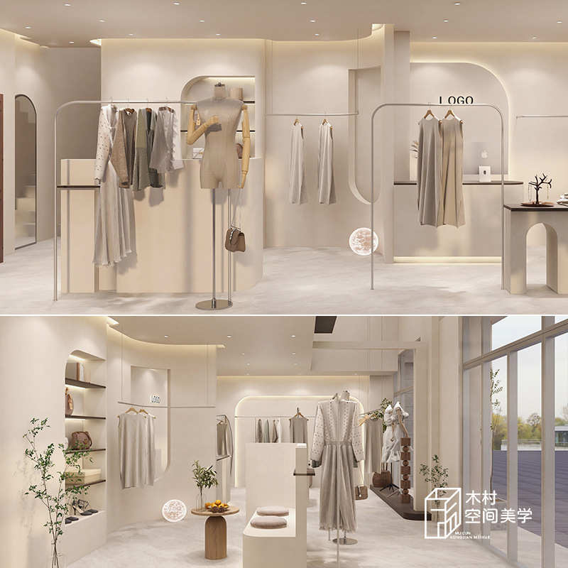 服装架上展示架衣服童装杆墙女装衣撑架子货架服装店不锈钢挂衣店