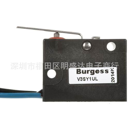 思博 V3SY1-UL微动开关 长杠杆 5A250VAC 预接线1E4T85 叉车开关