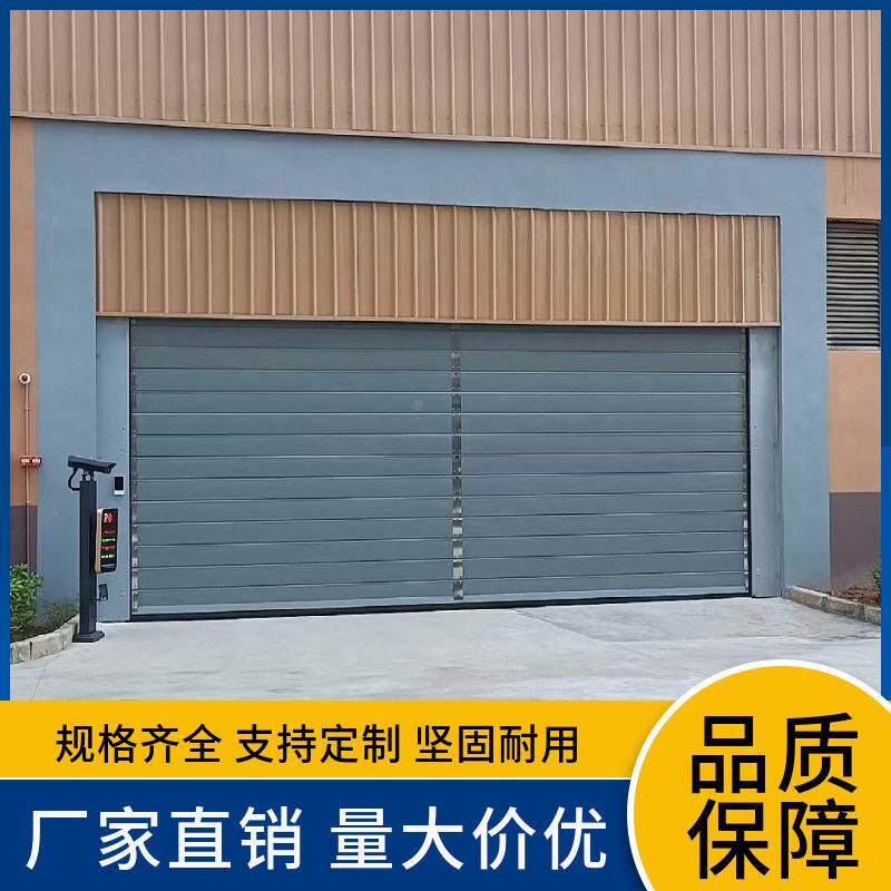 涡轮螺旋工业门硬质铝合金快速卷帘门仓库电动感应门涡轮提升门
