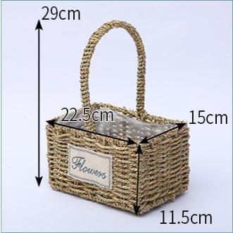 厂家现货批发草编草编花篮花瓶