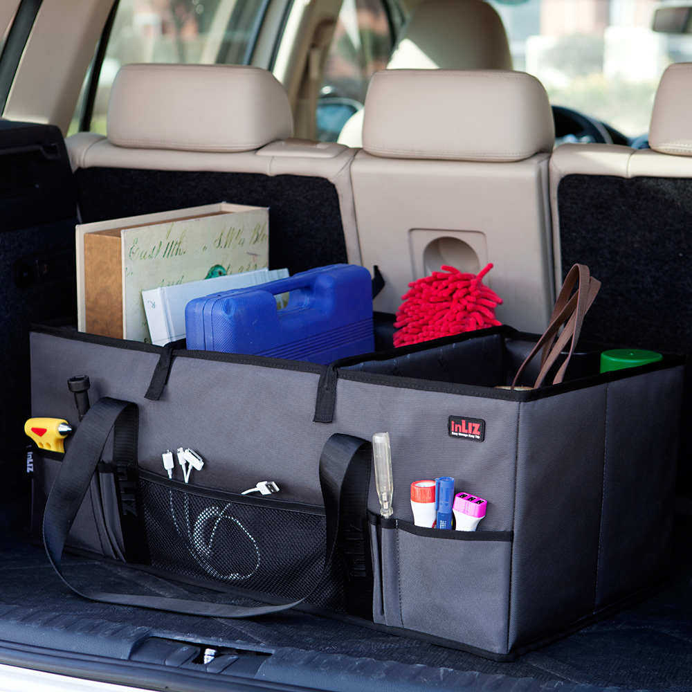 Inliz 汽车折叠便携整理箱 后备箱用储物收纳袋工具包车载杂物盒